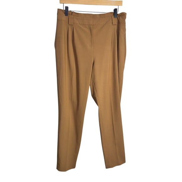 Calvin Klein Tan Trouser Pants Size 10 Neutral - Picture 1 of 9